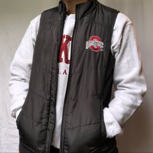 Ohio state puffer vest